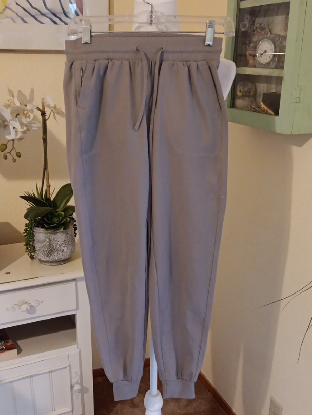 Zac & Rachel Taupe Joggers